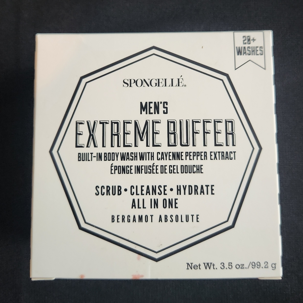 Spongelle Men's Body Buffer Bergamot Absolute - New